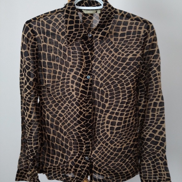 Womens silky pattern blouse (size S) - Picture 1 of 3